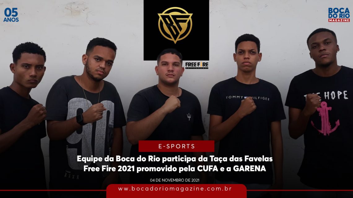 Equipe da Boca do Rio participa da Taça das Favelas Free Fire 2021 promovido pela CUFA e a GARENA