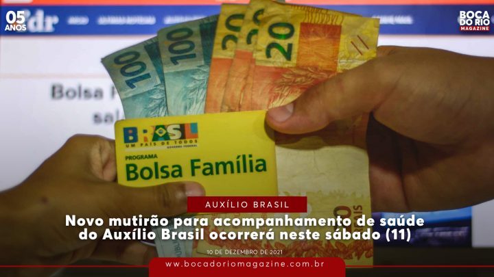 Novo mutirão para acompanhamento de saúde do Auxílio Brasil ocorrerá neste sábado (11)