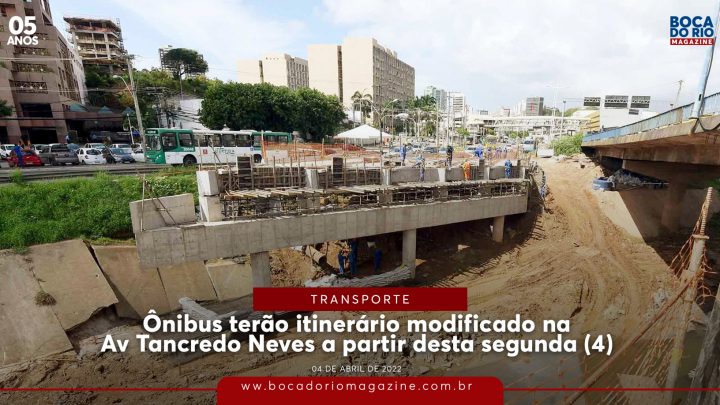 Ônibus terão itinerário modificado na Av Tancredo Neves a partir desta segunda (4)
