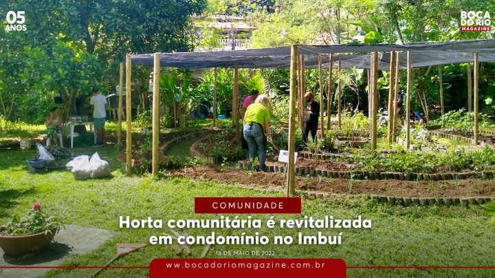 Horta comunitária é revitalizada em condomínio no Imbuí