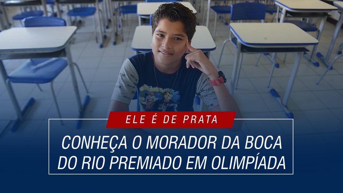 Ele é de prata: conheça o morador da Boca do Rio premiado em olimpíada