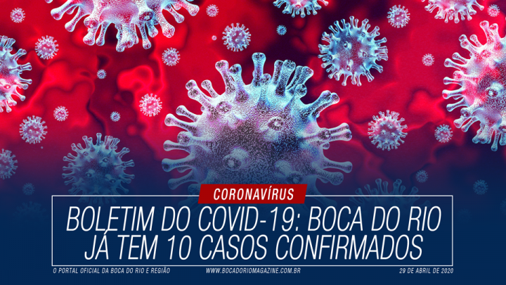 Boletim do Covid-19: Boca do Rio já tem 10 casos confirmados