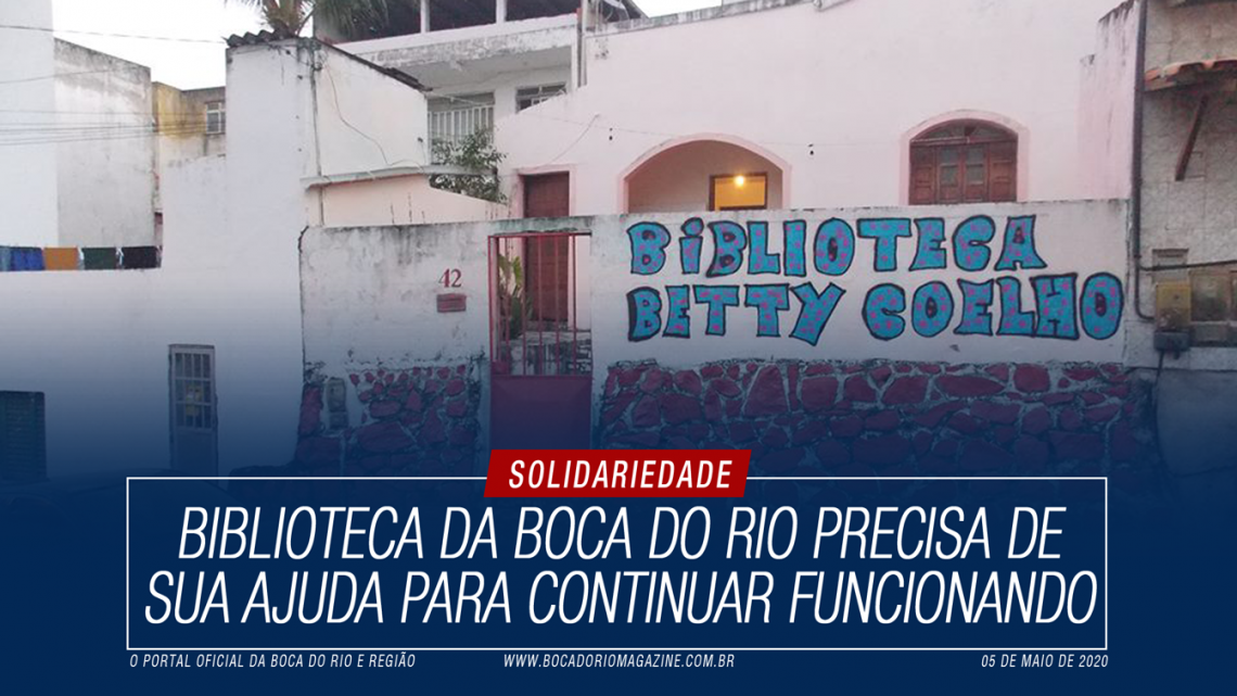 Biblioteca da Boca do Rio precisa de sua ajuda para continuar funcionando