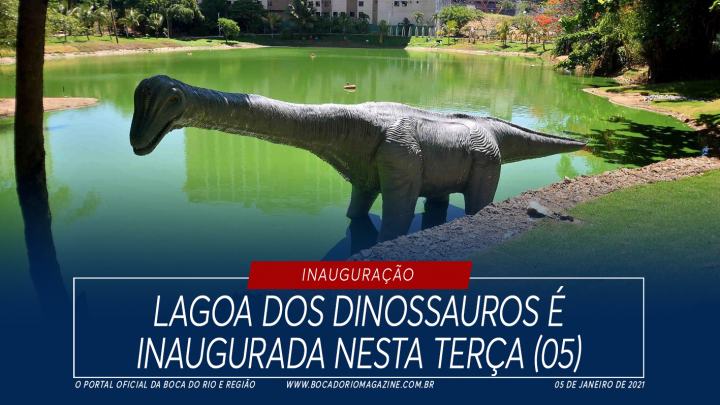 Lagoa dos Dinossauros é inaugurada nesta terça (05); Veja fotos
