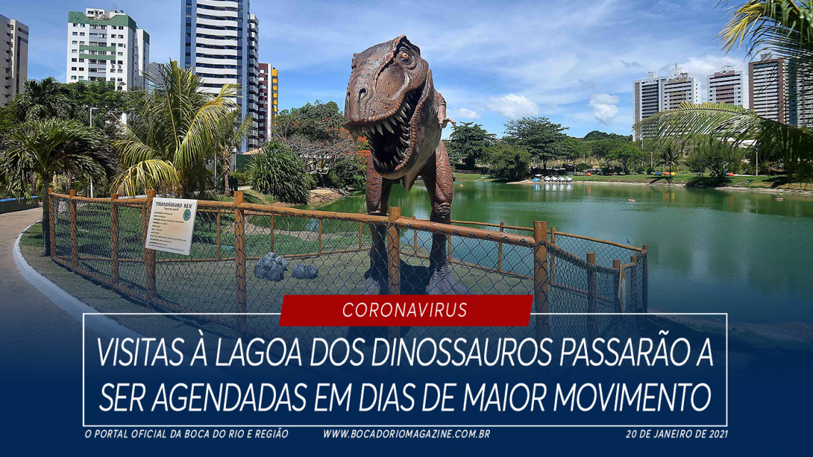 Visitas à Lagoa dos Dinossauros passarão a ser agendadas em dias de maior movimento