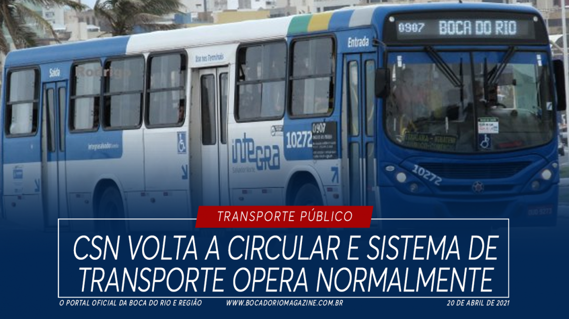 Ônibus da CSN voltam a circular e sistema de transporte opera normalmente