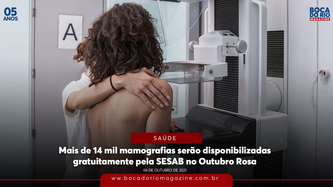 Mais de 14 mil mamografias serão disponibilizadas gratuitamente pela SESAB no Outubro Rosa