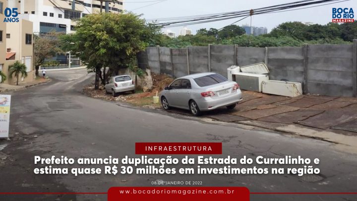 Prefeito anuncia duplicação da Estrada do Curralinho e estima quase R$ 30 milhões em investimentos na região