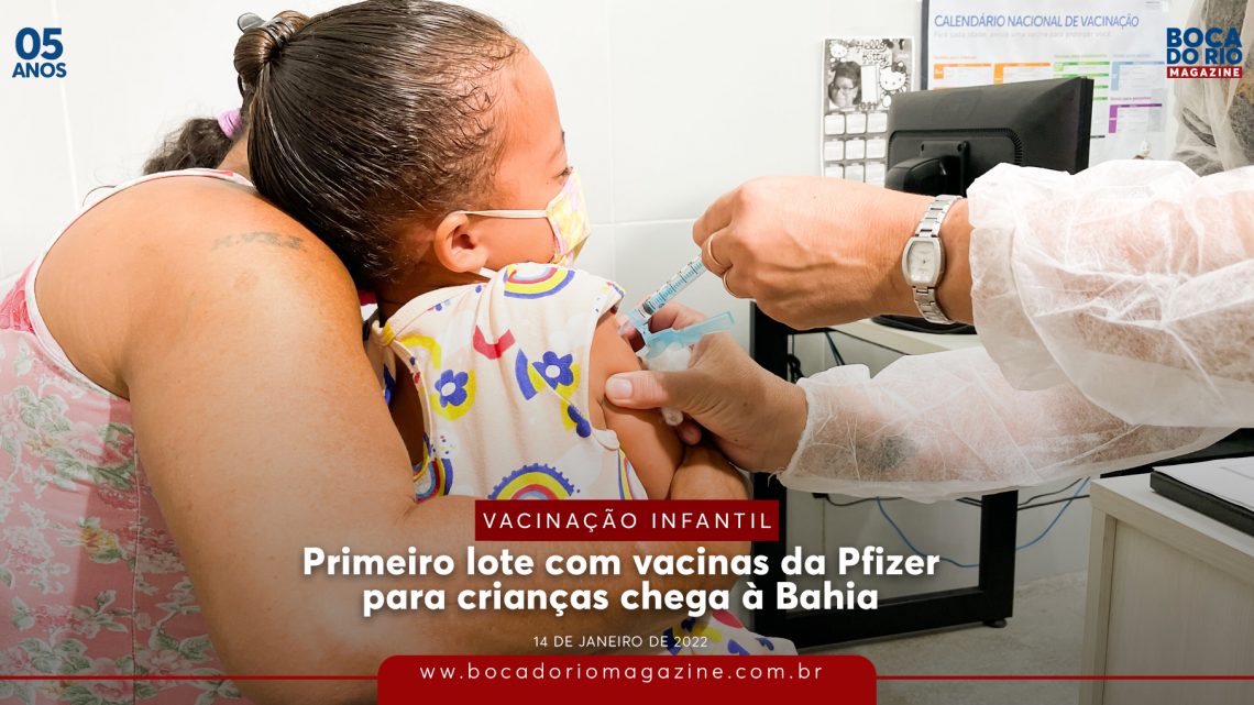 Primeiro lote com vacinas da Pfizer para crianças chega à Bahia
