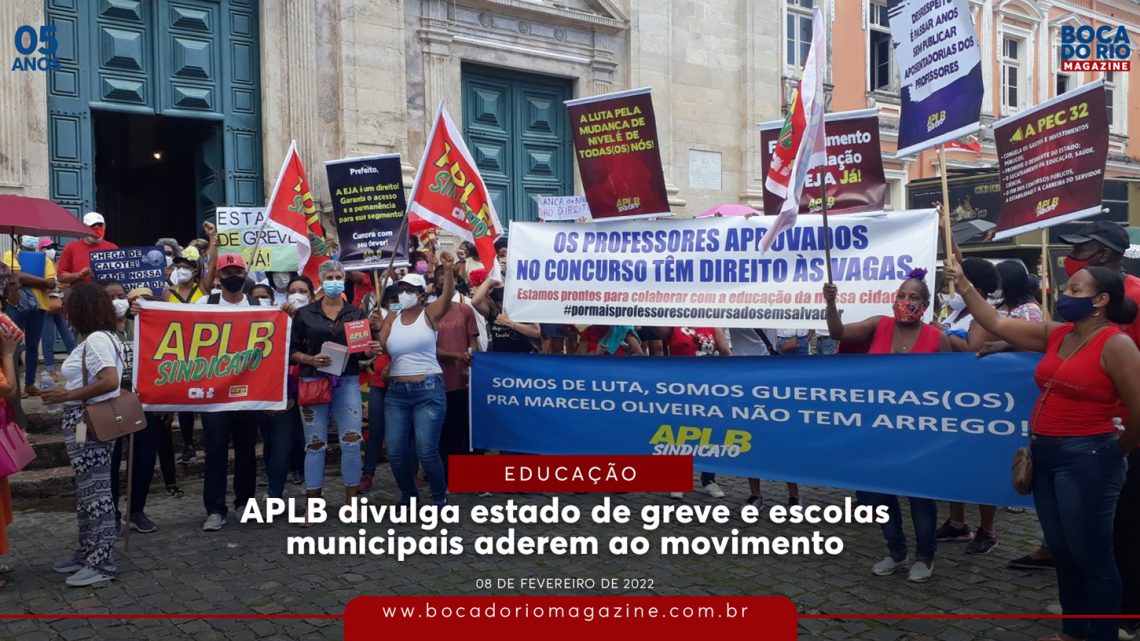 APLB divulga estado de greve e escolas municipais aderem ao movimento