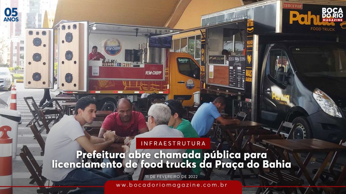 Prefeitura abre chamada pública para licenciamento de food trucks da Praça do Bahia