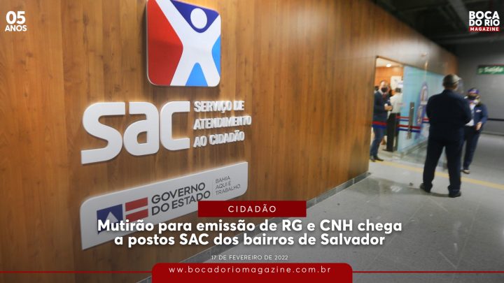 Mutirão para emissão de RG e CNH chega no SAC Pituaçu