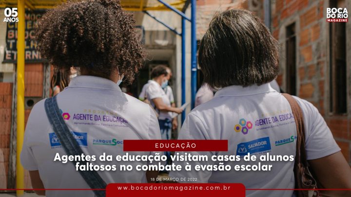 Agentes da educação visitam casas de alunos faltosos no combate à evasão escolar