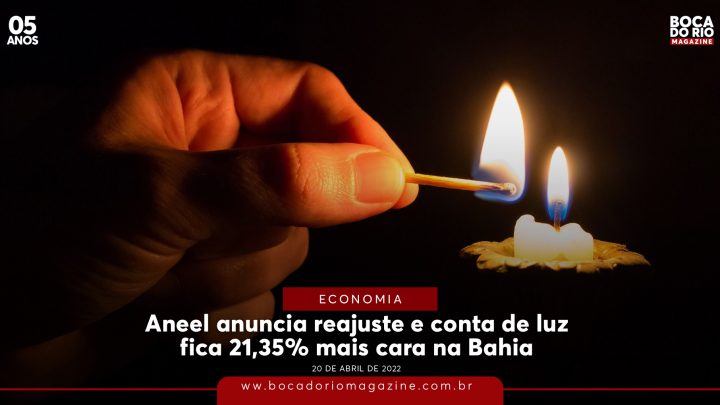 Aneel anuncia reajuste e conta de luz fica 21,35% mais cara na Bahia
