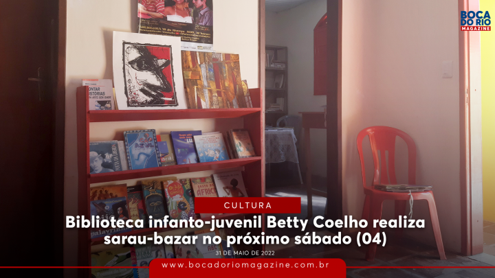 Biblioteca infanto-juvenil Betty Coelho realiza sarau-bazar no sábado (4)