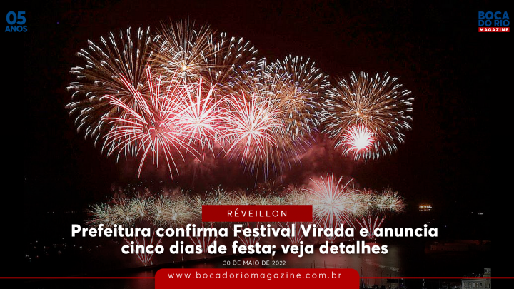 Prefeitura confirma Festival Virada e anuncia cinco dias de festa; veja detalhes