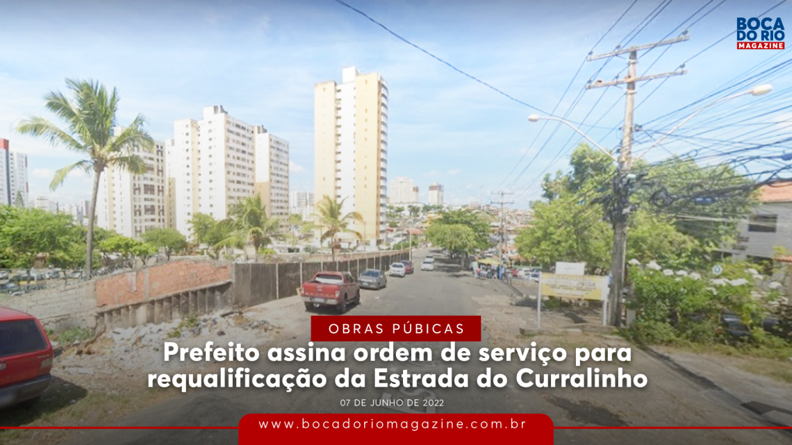 Prefeito assina ordem de serviço para requalificação da Estrada do Curralinho