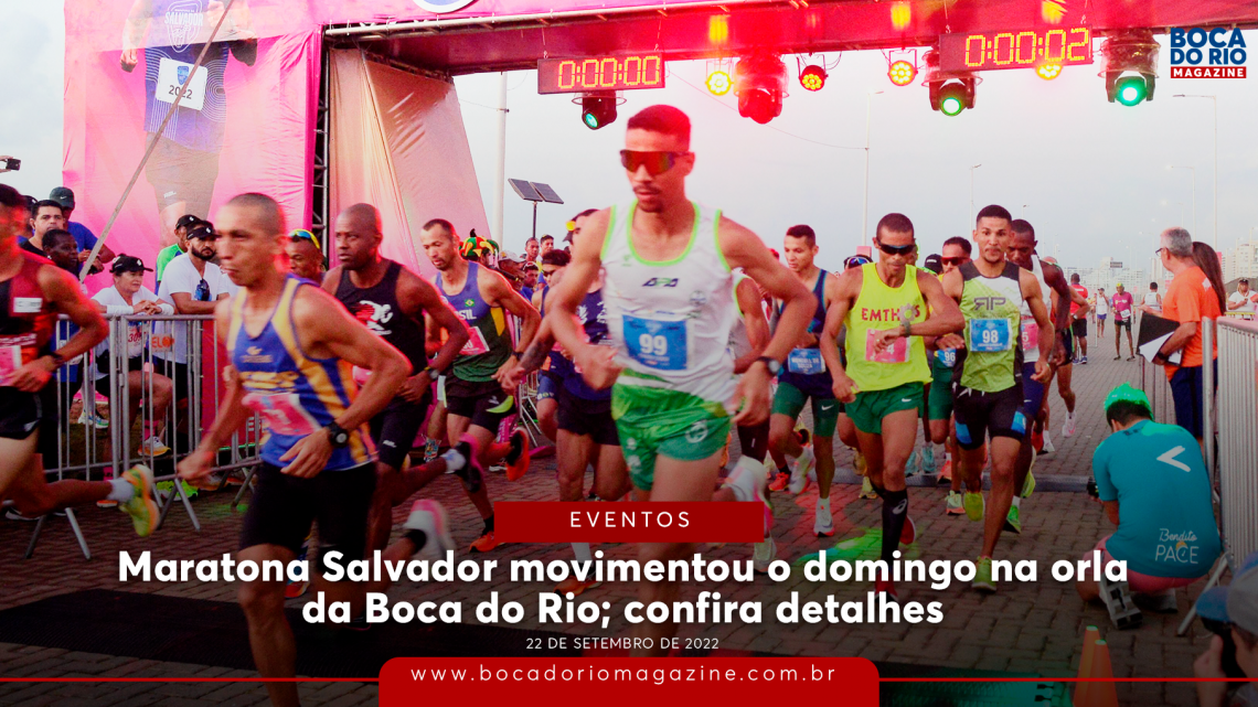 Maratona Salvador movimentou o domingo na orla da Boca do Rio; confira detalhes