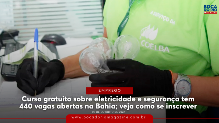 Curso gratuito sobre eletricidade e segurança tem 440 vagas abertas na Bahia; veja como se inscrever
