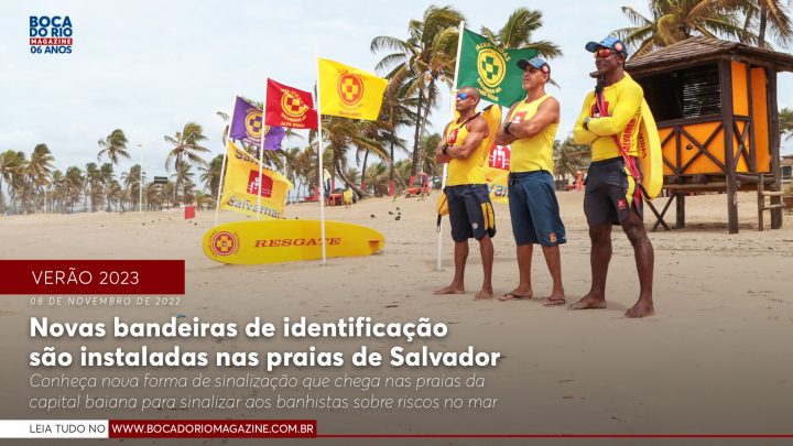 Novas bandeiras de identificação são instaladas nas praias de Salvador