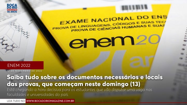 Enem: Saiba tudo sobre os documentos necessários e locais das provas, que começam neste domingo (13)