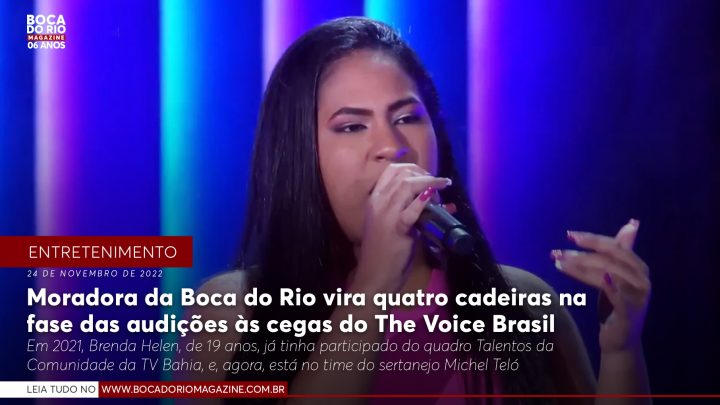 Moradora da Boca do Rio vira quatro cadeiras na fase das audições às cegas do The Voice Brasil