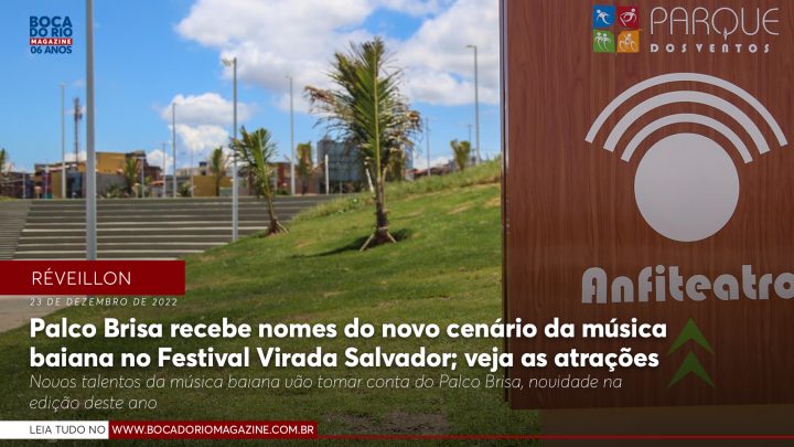 Palco Brisa recebe nomes do novo cenário da música baiana no Festival Virada Salvador; veja as atrações