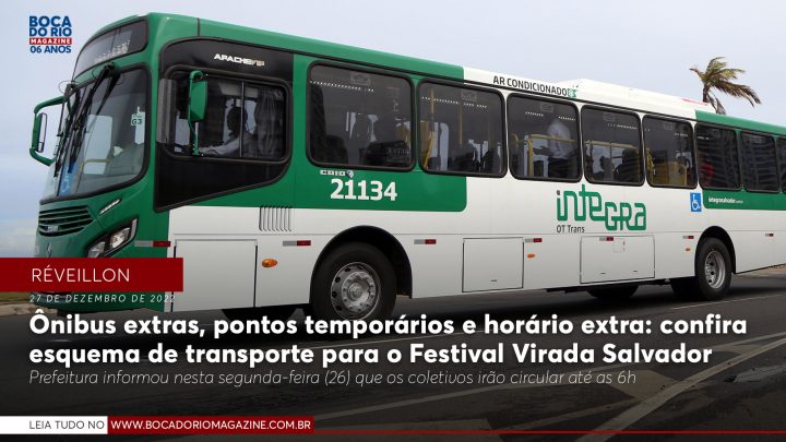 Confira esquema de transporte para o Festival Virada Salvador