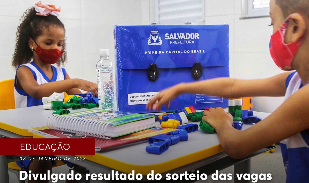 Divulgado resultado do sorteio das vagas para alunos da rede municipal de ensino