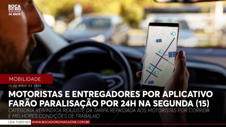 Motoristas e entregadores por aplicativo farão paralisação das atividades por 24h na segunda (15)