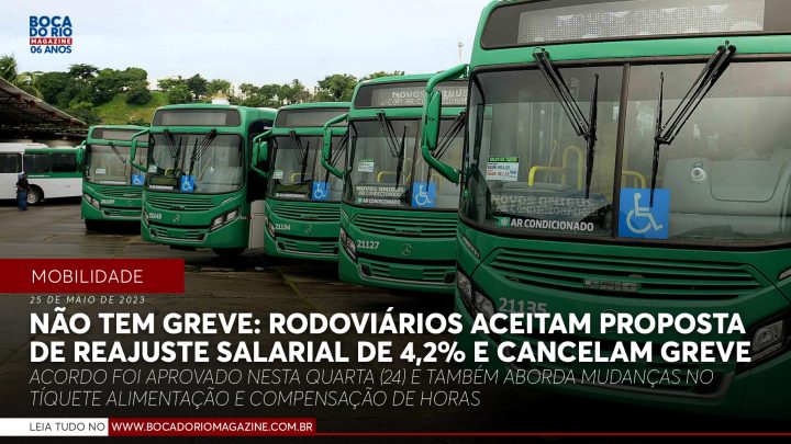 Não tem greve: rodoviários aceitam proposta de reajuste salarial de 4,2% e cancelam greve