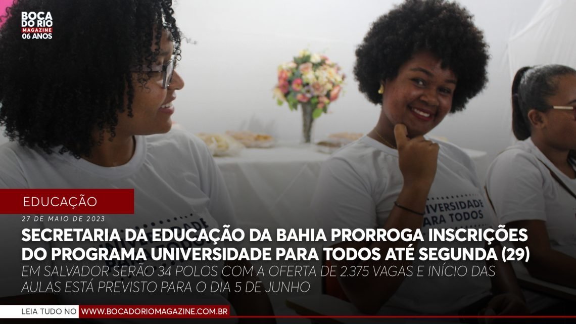 Programa Universidade para Todos tem inscrições prorrogadas até segunda (29)