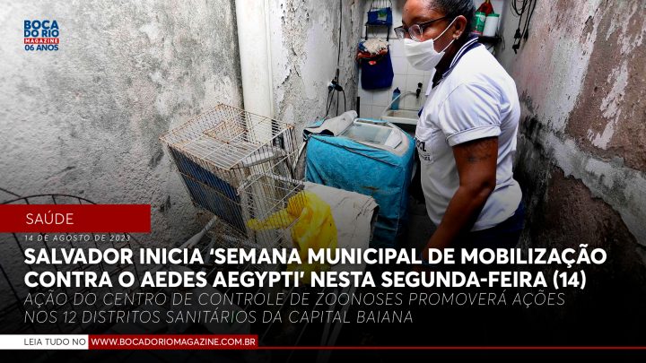Salvador inicia ‘Semana Municipal de Mobilização contra o Aedes aegypti’ nesta segunda-feira (14)