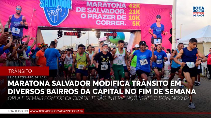 Maratona Salvador modifica trânsito em diversos bairros da capital no fim de semana