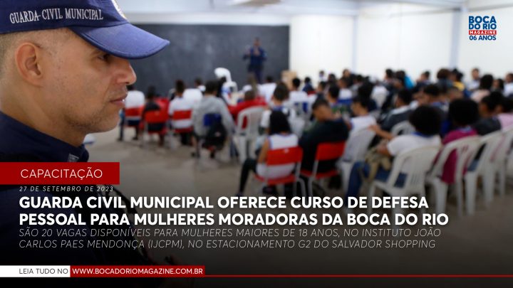 Guarda Municipal oferece curso de defesa pessoal para mulheres moradoras da Boca do Rio