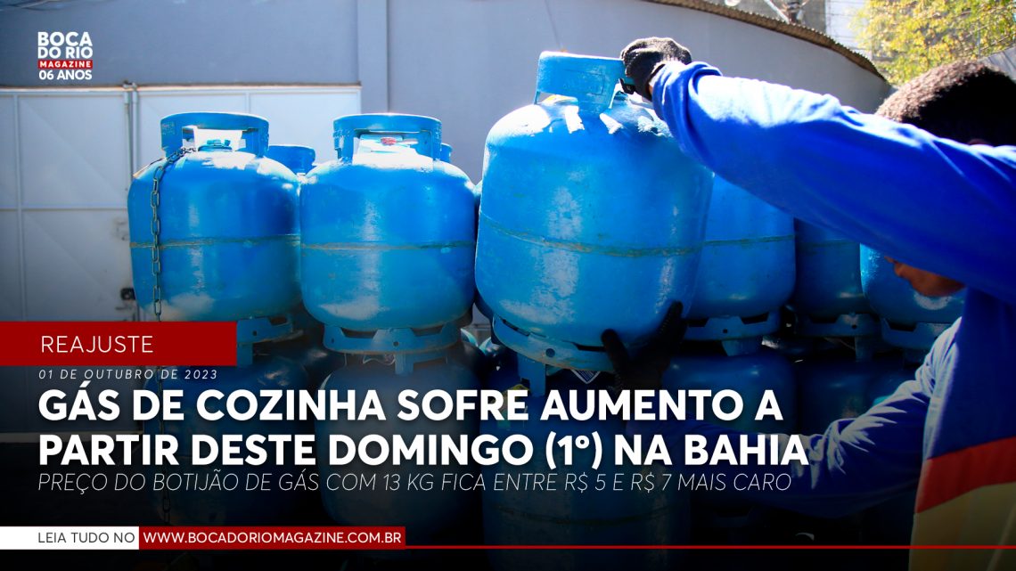 Gás de cozinha sofre aumento a partir deste domingo (1º) na Bahia; saiba valor