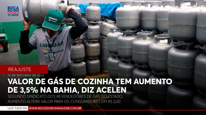 Valor de gás de cozinha tem aumento de 3,5% na Bahia, diz Acelen