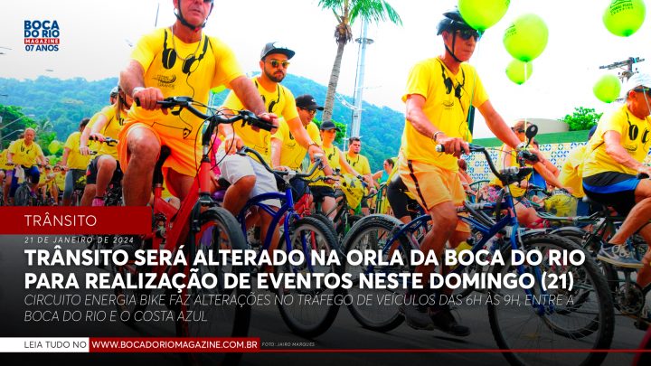 Trânsito será alterado na orla da Boca do Rio para realização de eventos neste domingo (21)