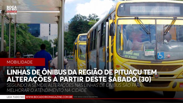 Linhas de ônibus da região de Pituaçu tem alterações a partir deste sábado (30)
