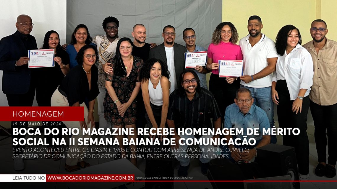 Boca do Rio Magazine recebe homenagem de Mérito Social