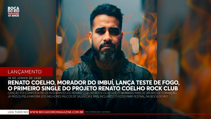 Renato Coelho, morador do Imbuí, lança Teste de Fogo, o primeiro single do projeto Renato Coelho Rock Club