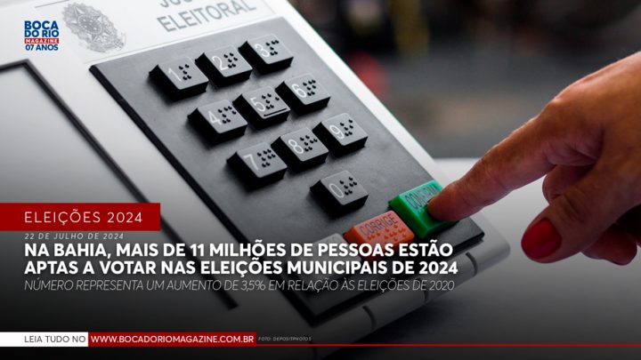 Na Bahia, mais de 11 milhões de pessoas estão aptas a votar nas eleições municipais