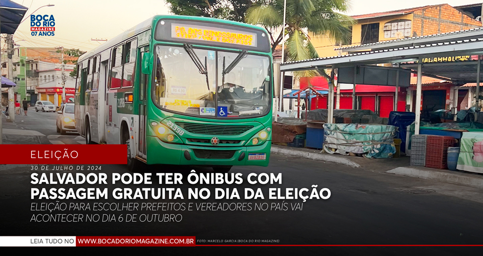 Salvador pode ter ônibus com passagem gratuita no dia da eleição