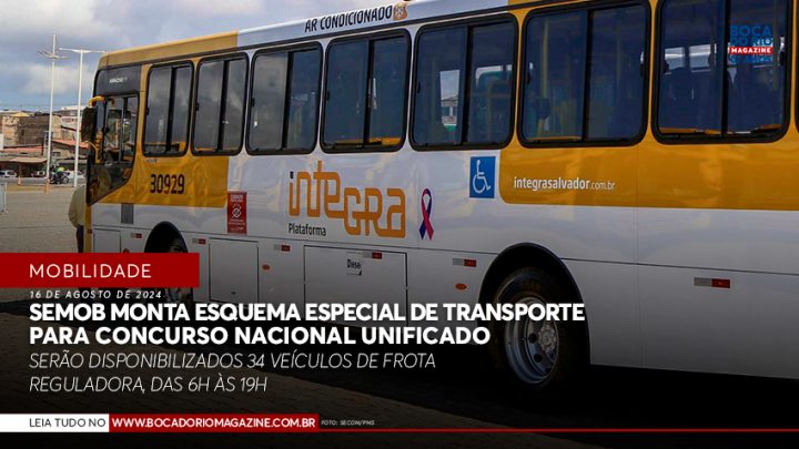 Semob monta esquema especial de transporte para Concurso Nacional Unificado