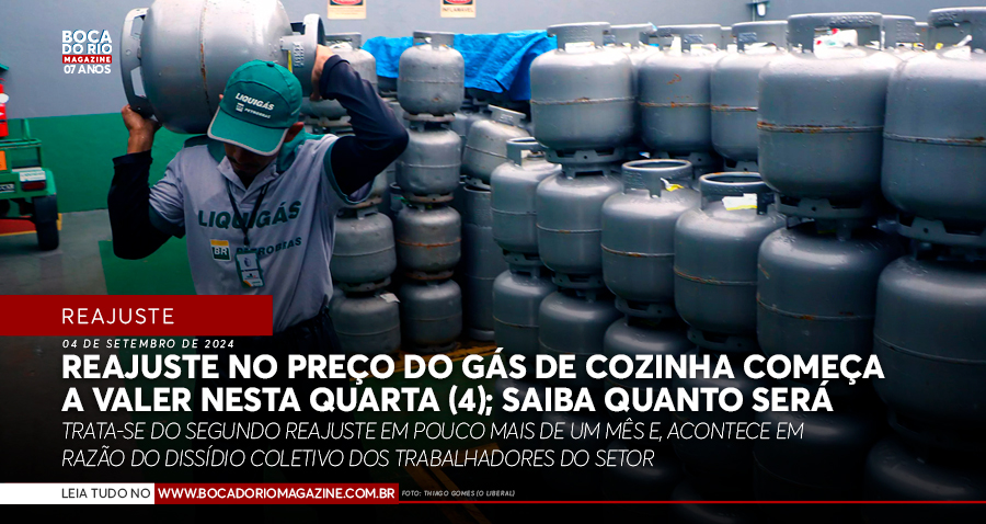 Reajuste no preço do gás de cozinha começa a valer nesta quarta (4); saiba quanto será