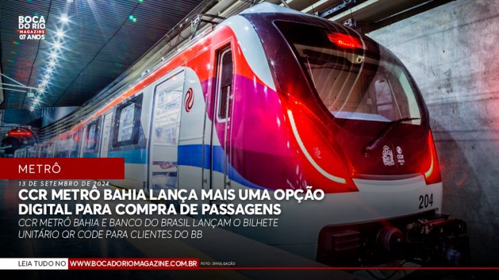 CCR Metrô Bahia lança mais uma opção digital para compra de passagens