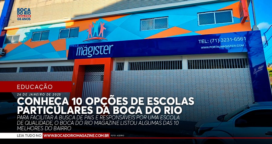 Conheça 10 opções de escolas particulares da Boca do Rio
