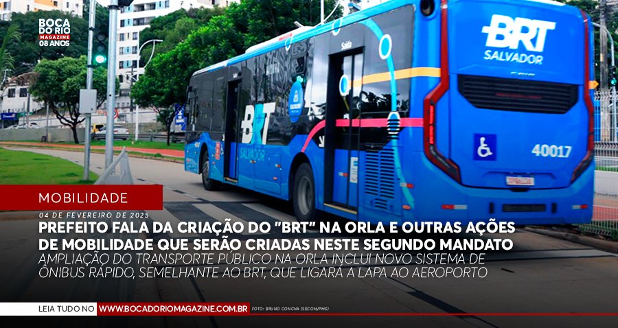 Prefeito fala da criação do “BRT” na orla e outras ações de mobilidade que serão criadas neste segundo mandato