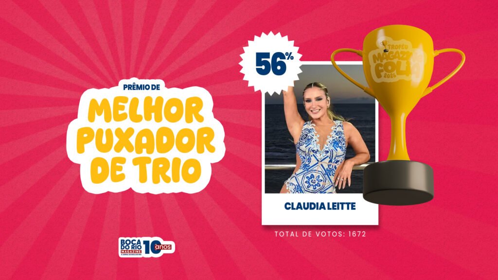 Melhor Puxador de Trio do Carnaval 2026: Claudia Leitte 