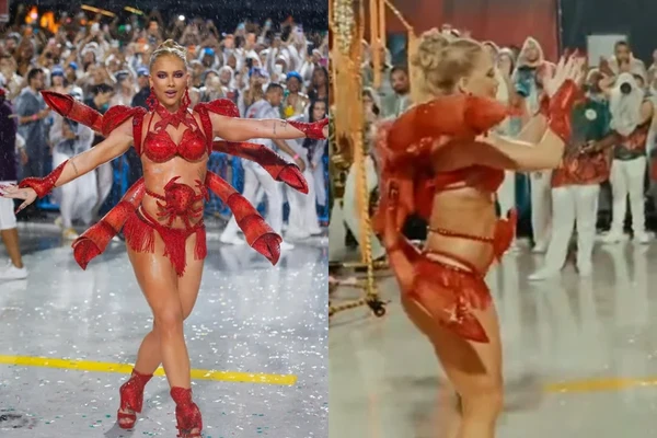 Virginia quebra o silêncio e nega gravidez após rumores surgirem no Carnaval. Influenciadora explica barriga estufada em ensaio da Grande Rio.